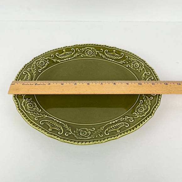 Canonsburg Regency Green 11" Oval Platter - Picture 5 of 5